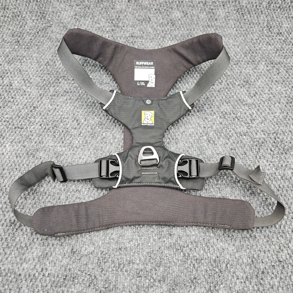 Ruffwear L/XL Gray Front Range Dog Harness Padded Reflective No Pull